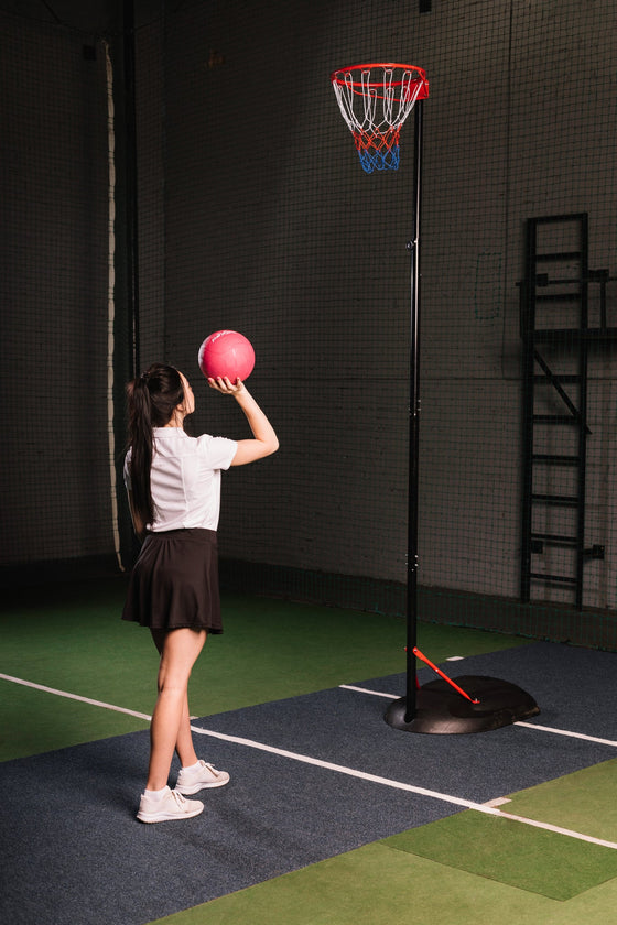 Demo of WalkingPad Adjustable Portable Netball Hoop