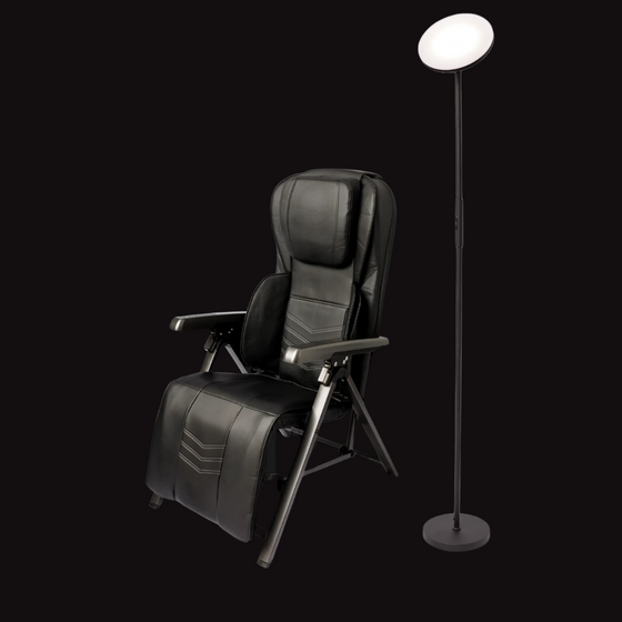 WP Foldable Massage Chair &  LED Floor Stand Lamp