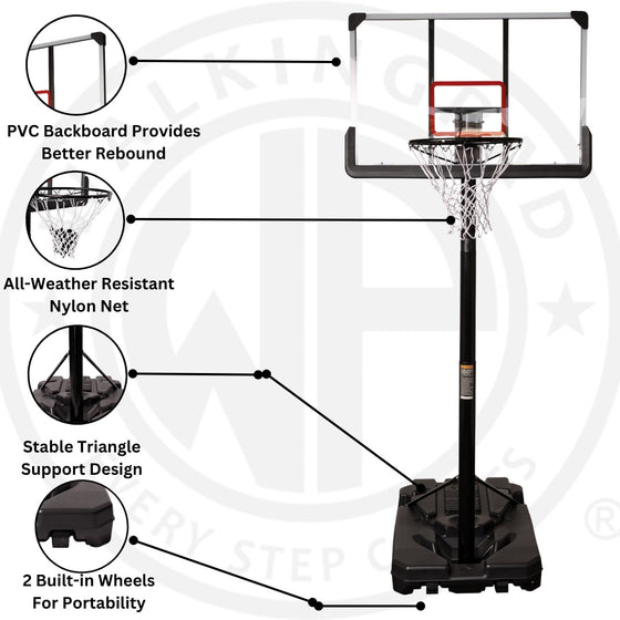 WalkingPad Adjustable Portable Basketball Hoop